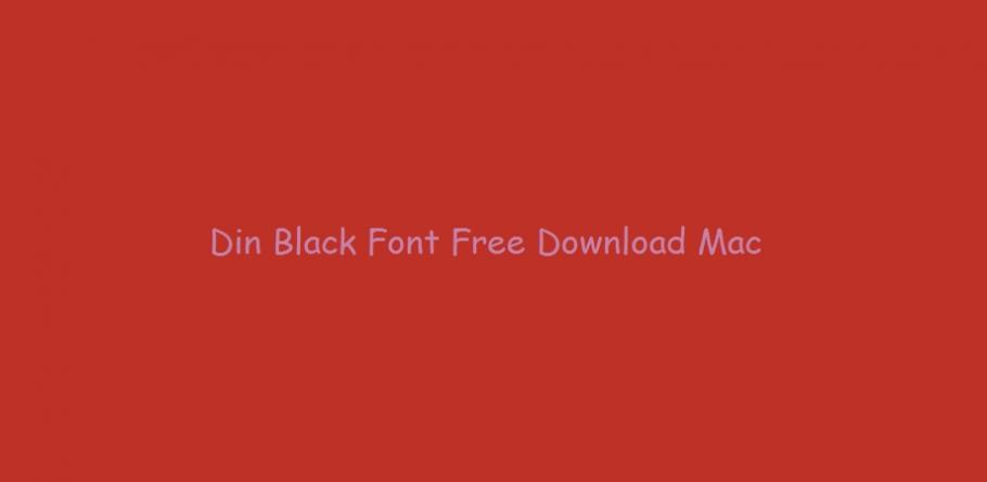 din font free for mac