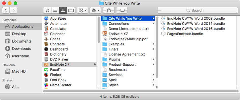 link endnote to word 2016 for mac